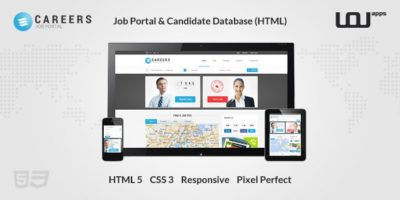 CAREERS - Job Portal & Candidate Database (HTML) by DirectoryThemes