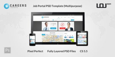 CAREERS - Job Portal PSD Template (Multipurpose) by DirectoryThemes
