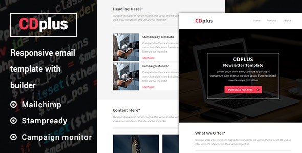 CDplus - Responsive Email template with Stampready builder by MailStore
