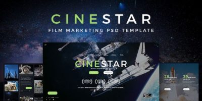 CINESTAR - Film Marketing PSD Template by angelbi88
