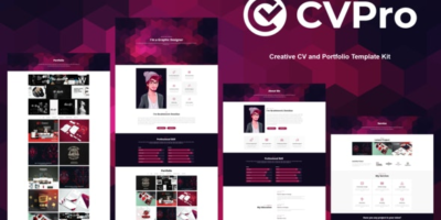 CVPro - Creative CV and Portfolio Template Kit by PutraCetolStudio