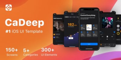 CaDeep - iOS Design Template by Capi_Creative_Design