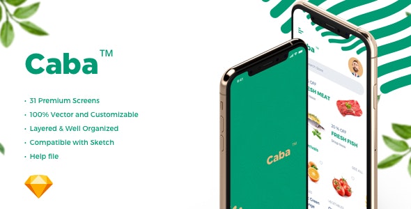 Caba - Grocery Mobile App UI Kit by Hazemtawfik
