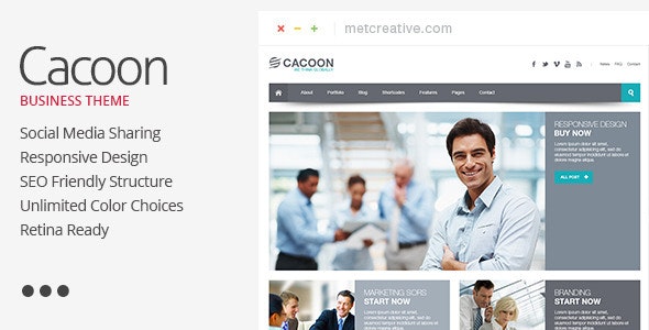 Cacoon - Responsive Business Theme by BruteCreative