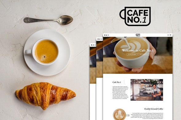 Cafe No.1 - Cafe & Restaurant Template Kit by ashwhitehair