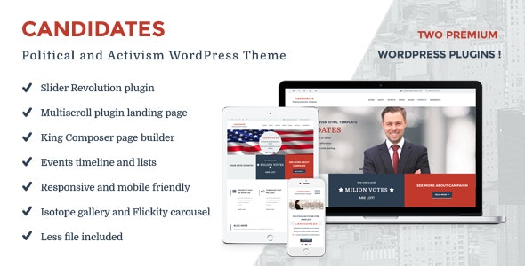Candidates - Political and Activism WordPress Theme by rayoflightt