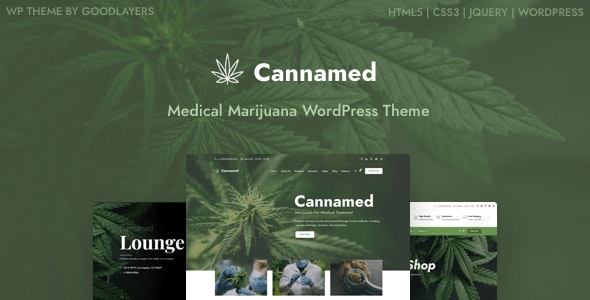 Cannamed - Cannabis & Marijuana WordPress by GoodLayers