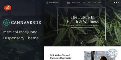 Cannaverde - Medical Marijuana Dispensary Theme by ProgressionStudios