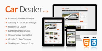 Car Dealer Responsive HTML5/CSS3 Template by ThemeMakers