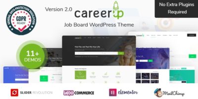 CareerUp - Job Board WordPress Theme by ApusTheme