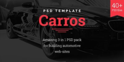 Carros — Auto Service / Tuning Center / Parts Retailer PSD Template by NetGon