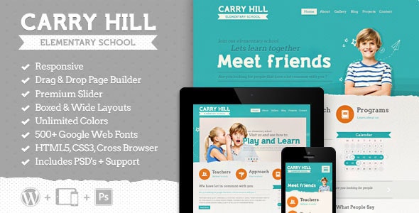 Carry Hill School - Education Wordpress Theme by Aislin