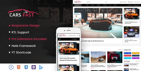 CarsFast - Responsive Cars Joomla Template by SmartAddons