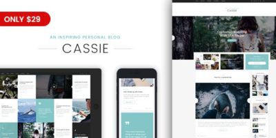 Cassie - An Inspiring Personal Blog WordPress Theme by DarkPanther