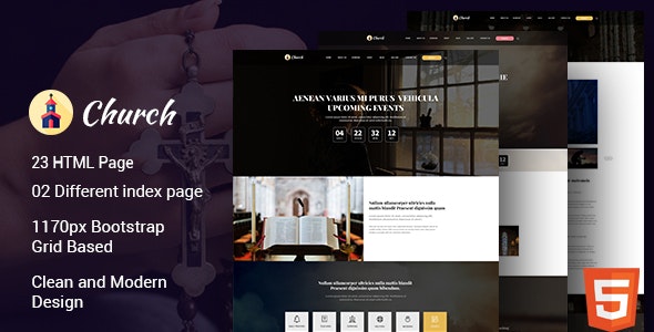 Cathedral - HTML Template is built for church by wp-organic