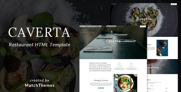 Caverta - Restaurant Cafe Template by matchthemes