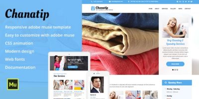 Chanatip - Responsive Dry Cleaning & Laundry Service by MaximusTheme