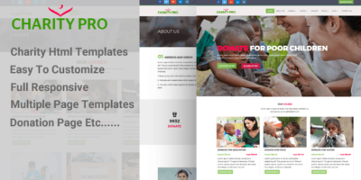 CharPro - Crowdfunding & Charity HTML5 Template by codeflicks