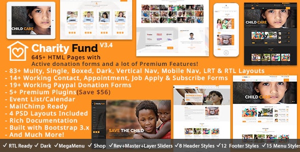 CharityFund - Nonprofit Charity by ThemeMascot