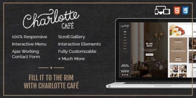 Charlotte - Café Bistro HTML Template by ThemePlayers