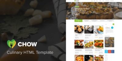 Chow - Recipes & Food Blog HTML Template by Vasterad