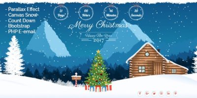 Christmas Landing Page by AwesomeC