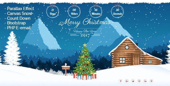 Christmas Landing Page by AwesomeC