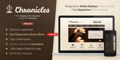 Chronicles - Church & Donation HTML Template by datcouch