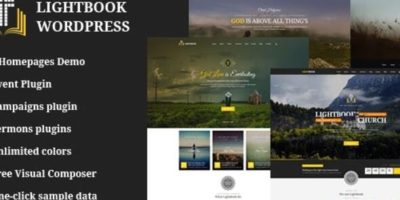 Church Events WordPress Theme - LightBook by sfwebservice