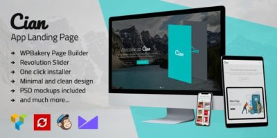 Cian - App Landing Page WordPress by CreaboxThemes