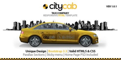 CityCab - Taxi Company Responsive HTML Template by dhsign