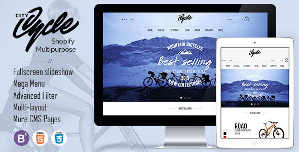 CityCycle - Bike Store Responsive Shopify Theme by kalathemes