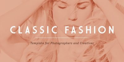 Classic Fashion Template for Photographers by MunFactory