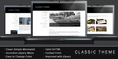 Classic Theme - Simple Clean Minimalist Template by templatesquare