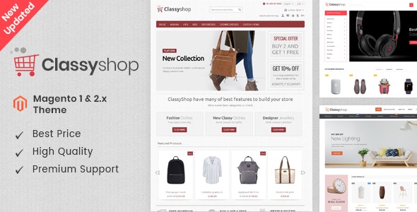 Classy Shop - Magento Responsive Template by TemplateMela