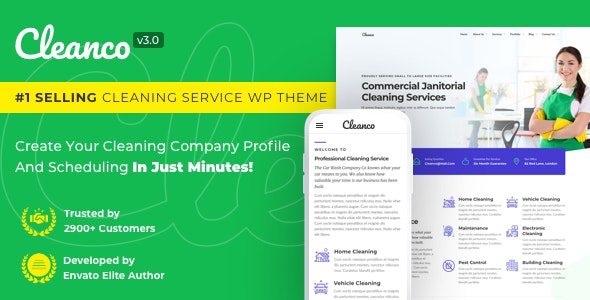 Cleanco 3.0 - Cleaning Service Company WordPress Theme by deTheme