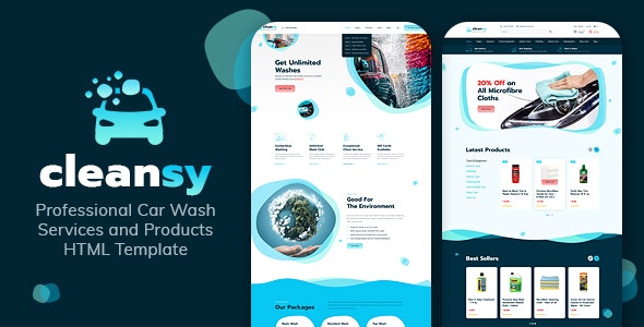 Cleansy - Car Wash Services & Products HTML Template by Monkeysan