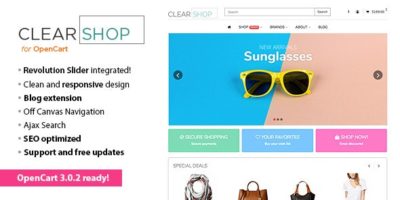 Clearshop - Responsive OpenCart theme by everthemess