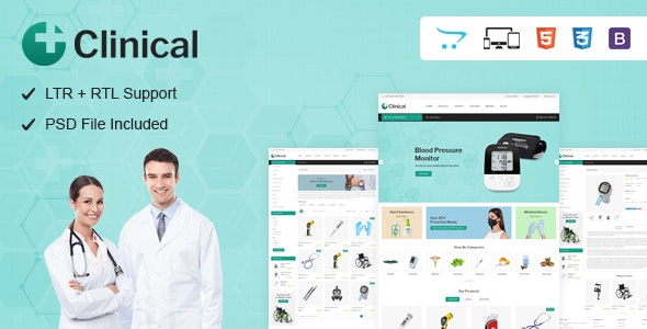Clinical - Health Medical OpenCart Theme by MahardhiThemes