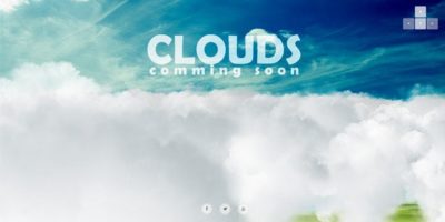 Clouds - 3d Interactive Coming Soon Page by Timpler