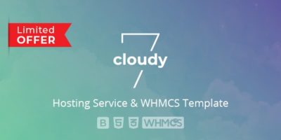 Cloudy 7 - Hosting Service & WHMCS Template by inebur