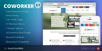 CoWorker - Responsive Multipurpose Template by SemiColonWeb