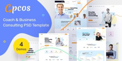 Coach & Business Consulting PSD Template by template_mr