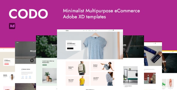 Codo - Minimalist eCommerce Adobe XD templates by CleverSoft