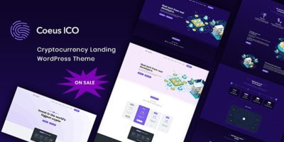 Coeus - Cryptocurrency Landing Page WordPress Theme by OceanThemes