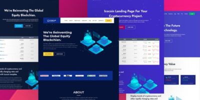Coincap - Cryptocurrency ICO Landing Page HTML Template by themes_mountain