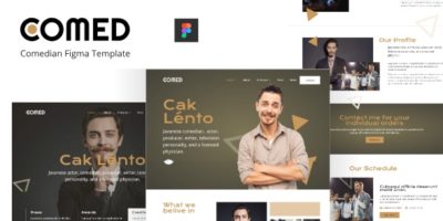Comed - Comedian Figma Template by rudhisasmito