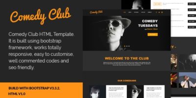 Comedy Club - Entertainment HTML Template by rudhisasmito