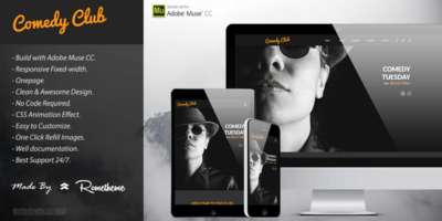 Comedy Club - Entertainment Muse Template by Rometheme