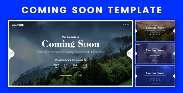 Coming Soon HTML Template by LaaRiS